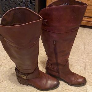 Vince Camuto, over the knee, soft leather, wide calf, riding boots.